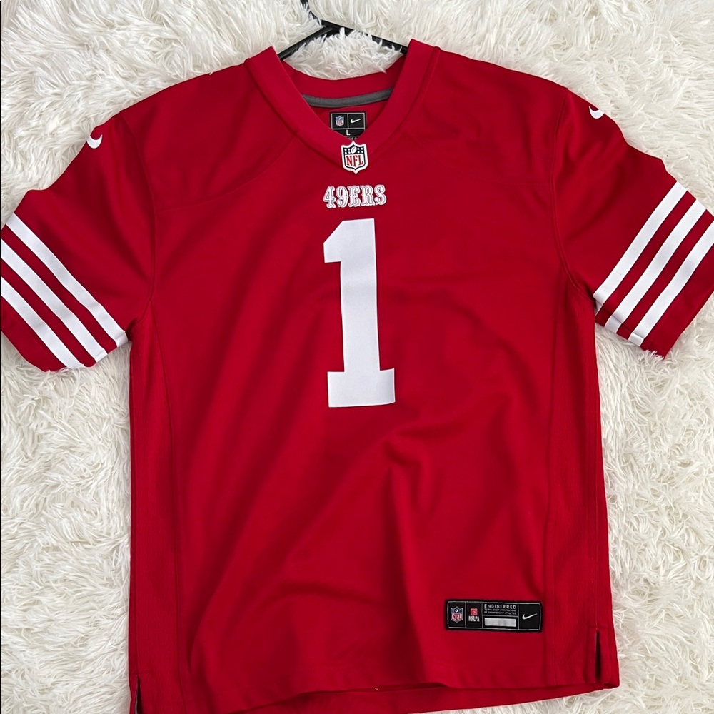 NFL 49ers Red Deebo youth jersey
